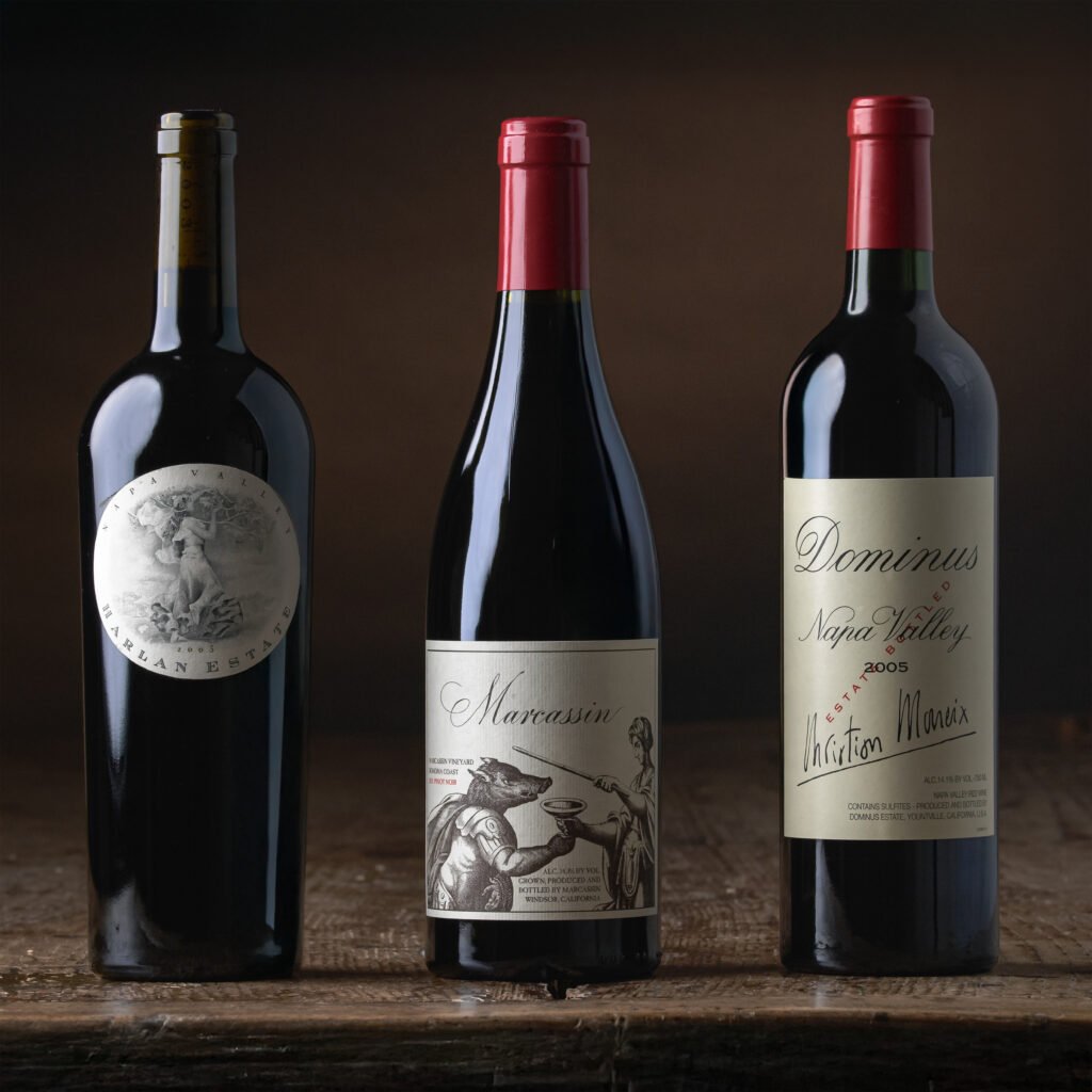 California fine wines – iconic Napa and Sonoma bottles handpicked for quality